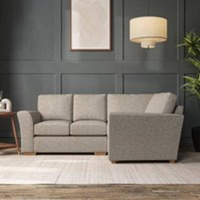 Lena Small Corner Sofa - Chunky Weave Natural