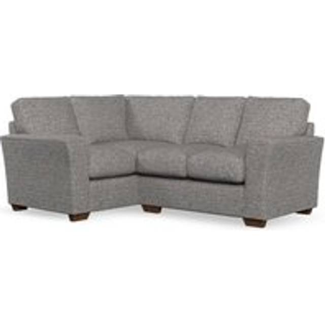 Lena Small Corner Sofa - Chunky Weave Charcoal