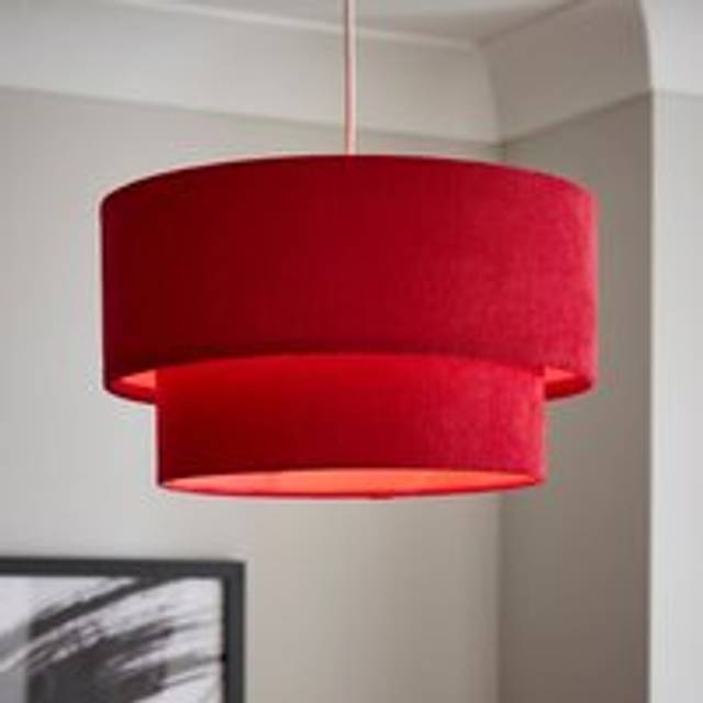 Peyton Cord Two Tier Lamp Shade - Magenta