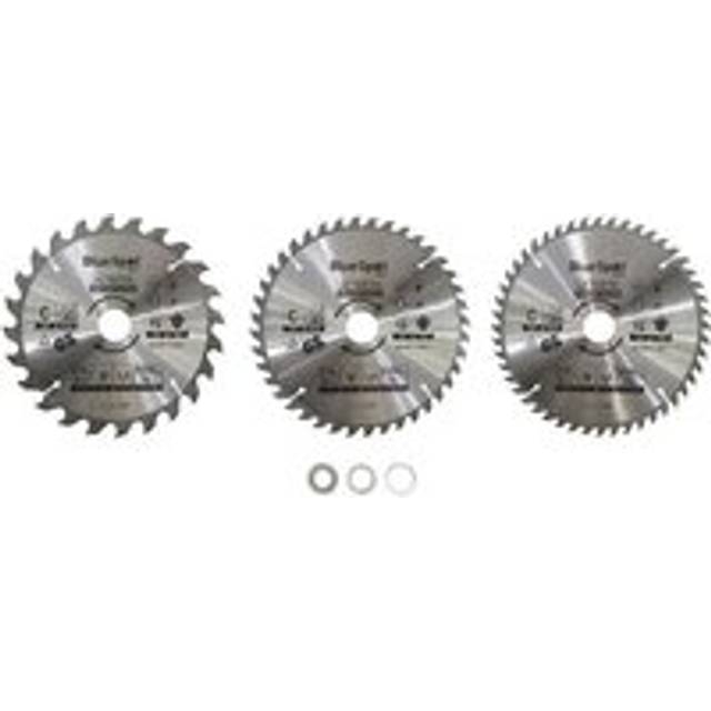 Blue Spot Tools 3 Piece 210mm x 30mm TCT Circular Saw Blades (24, 40 & 48 Teeth)