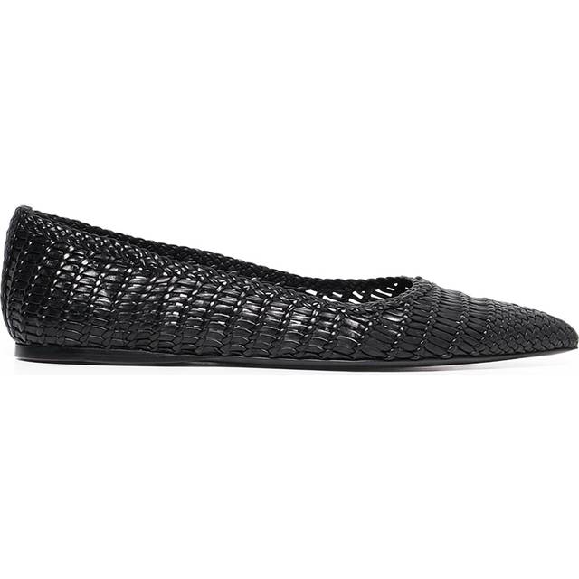 Gabriela Hearst Black Aurora Braided Ballerina Flats - BLK BLACK - IT 36.5