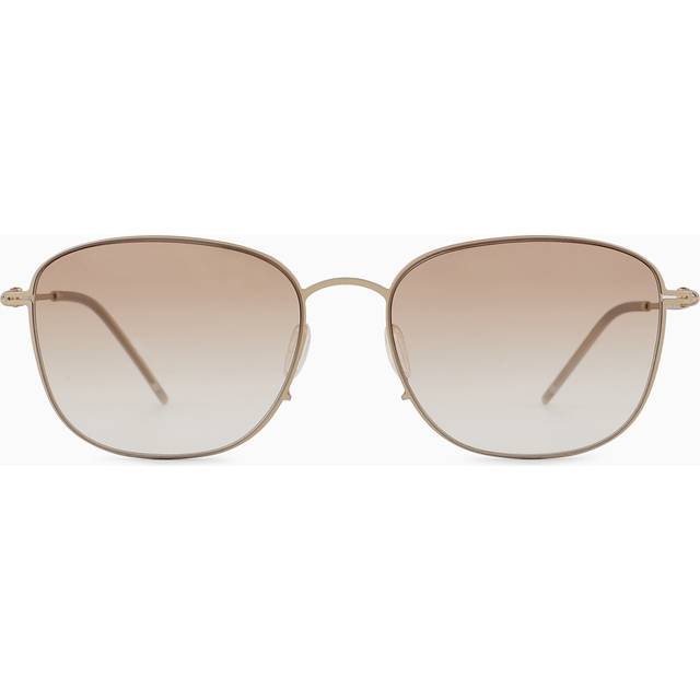 Giorgio Armani Man AR6168  300213 Sunglasses Metal Gold Brown Pillow Normal Shaded