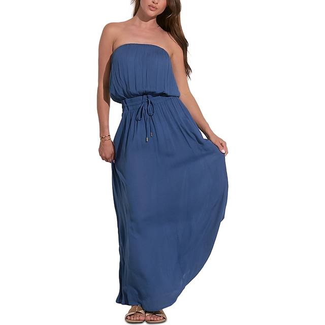 Elan Strapless Smocked Maxi Dress