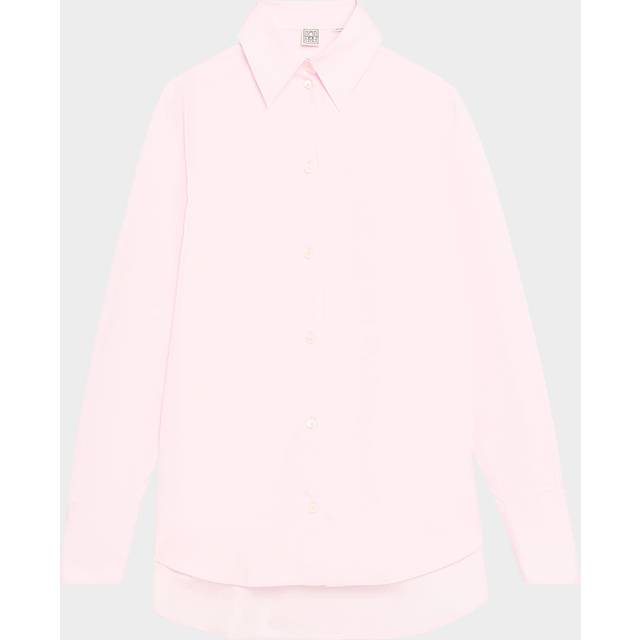 Kimono-Sleeve Poplin Button-Down Shirt - LIGHTPASTEL RED - 32 FR (0 US)