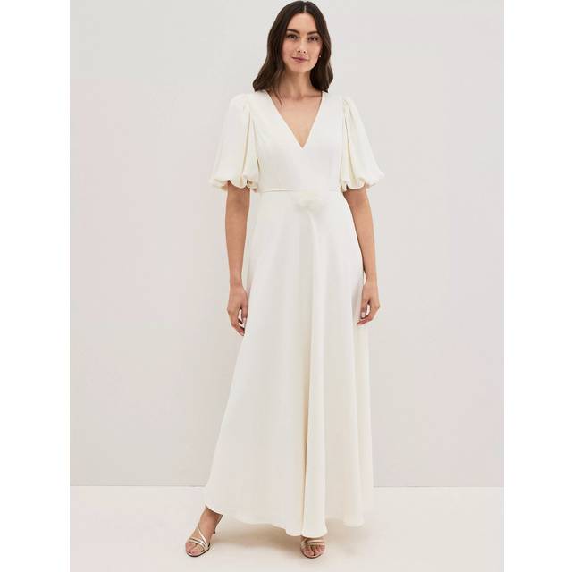 Phase Eight Ellie Floral Corsage Dress, Cream