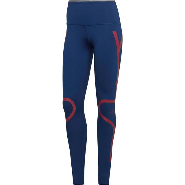 (WMNS) adidas by Stella McCartney TruePace Running Leggings 'Navy Red' HI6137 - Navy/Red