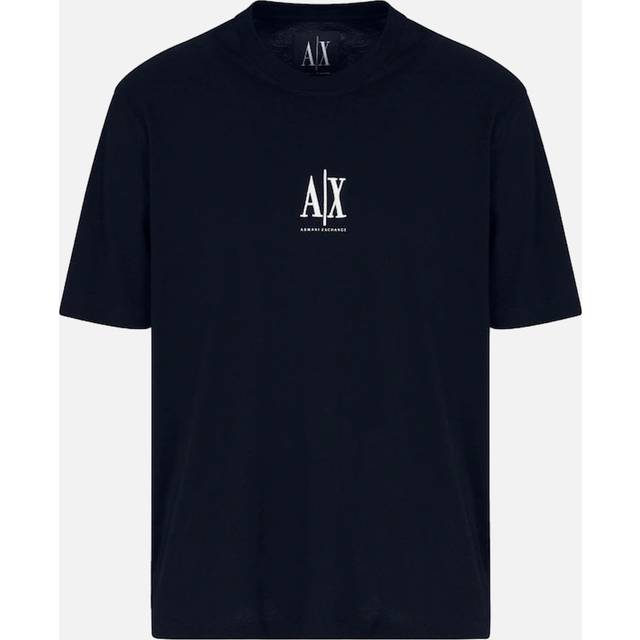 Armani Exchange Icon Project Crew Neck T-Shirt - Navy, Navy, Size M, Men