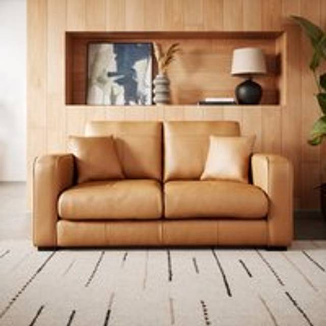 Carson Vintage Leather 2 Seater Sofa - Vintage Leather Tan