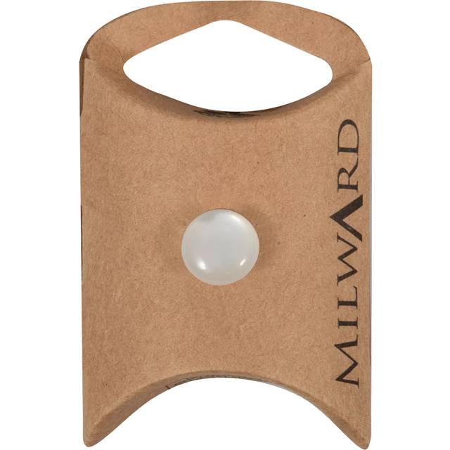 Milward Mother of Pearl Look Shank Buttons, 11mm, White, Pack of 6