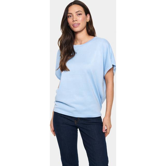 Saint Tropez Mila Short Sleeve Round Neck Top