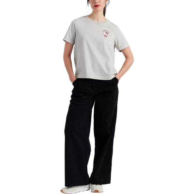 Chinti & Parker X Hello Kitty Cotton T-Shirt, Light Grey