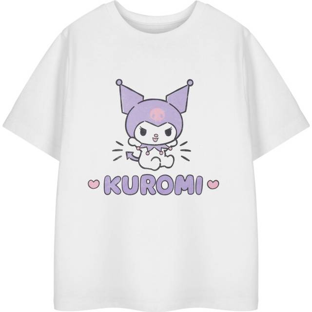 (7-8 Years) Hello Kitty Short Sleeved T-Shirt (Girls White)