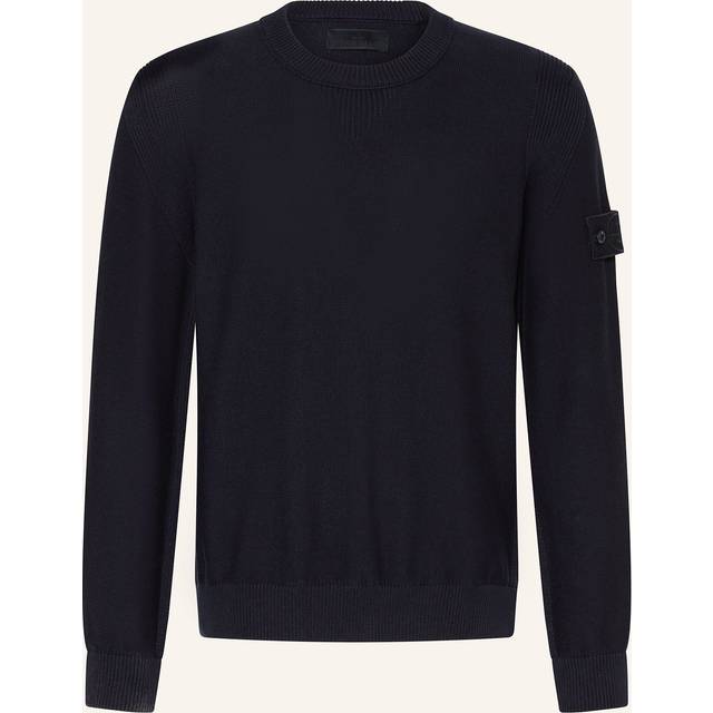 Stone Island - 4100026 WEATHERPROOF COTTON CANVAS_STONE ISLAND GHOST, Homme, Bleu marine, Taille: L