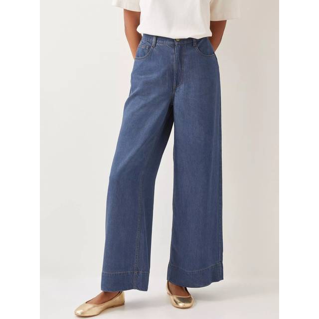 Monsoon Heidi Slouchy Jeans, Denim Blue
