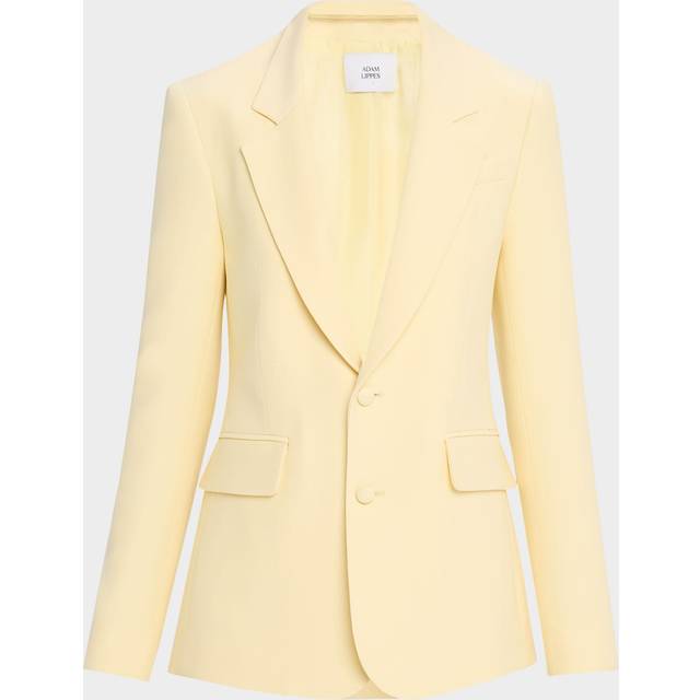 Harris Silk-Wool Single-Breasted Blazer - BEURRE - 6
