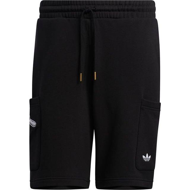 adidas originals x Disney Crossover Manga Short 2 Strawberry Bear Embroidered Sports Shorts Black HD9081