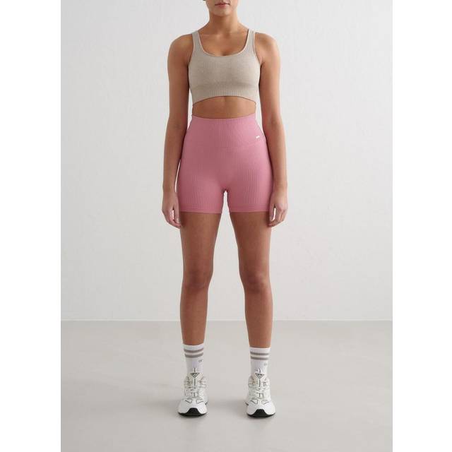 Aim´n Ribbed Midi Biker Shorts Träningskläder Desert Rose - Medium
