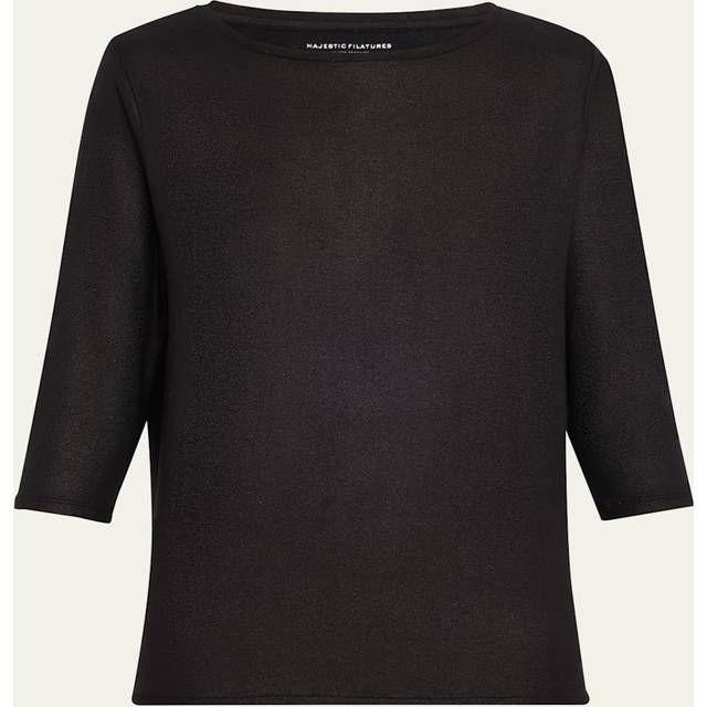 Soft Touch 3/4-Sleeve Metallic Jersey T-Shirt - ST METALLIC 34 SLEEVE BOATNECK - 2