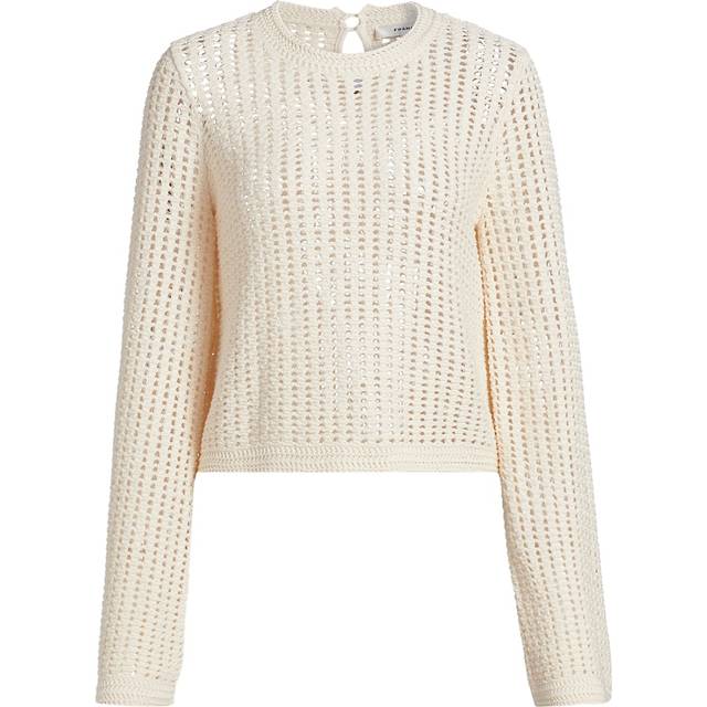 The Crochet Bell Sweater - ALABASTER - X-Small