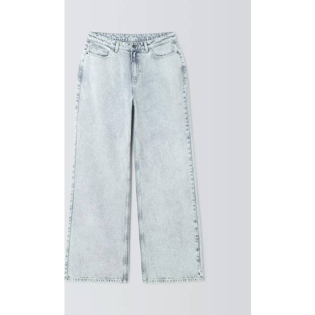 John Lewis ANYDAY Wide Leg Jeans, Light Blue