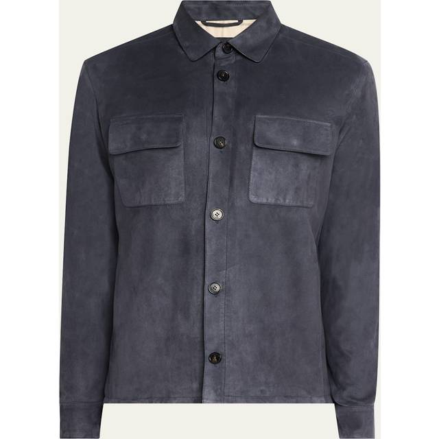 Loro Piana Lowe suede overshirt