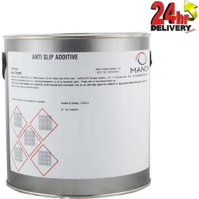 Manor 2.5ltr Anti Slip Paint Additive - Transparent Fine Sand - Use With Paint
