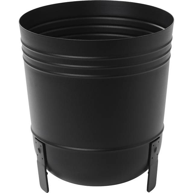 PÄRLRÖNN kruka, inom-/utomhus/svart, 24 cm