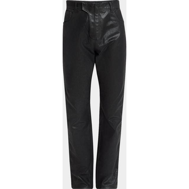 Balmain Black Regular-Fit Coated Jeans - 0EJ NOIR BRILLANT - WAIST US 36