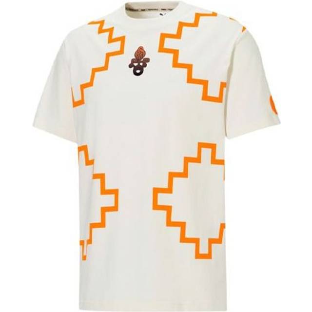 Men's PUMA x PRONOUNCE Elevated Tee Crossover Geometry Pattern Athleisure Casual Sports Short Sleeve Creamy White 532145-93 - XS