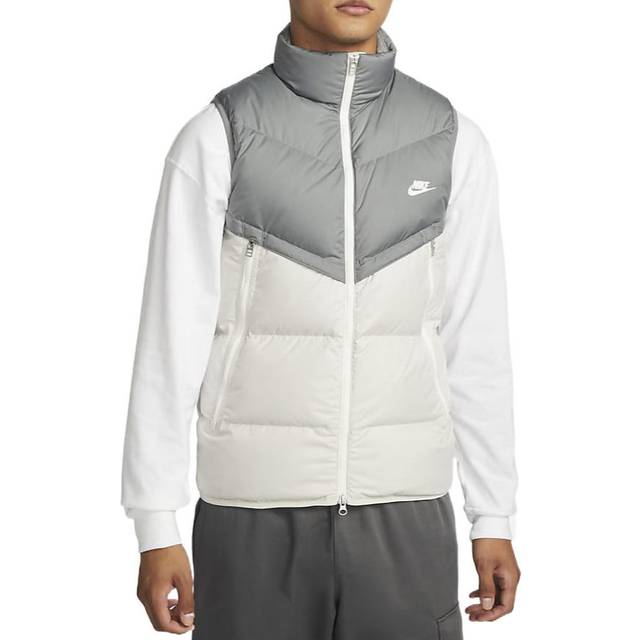 Nike Windproof Warm Stand Collar Down Vest 'Grey White' DV1136-084 - grey/multi-color - M