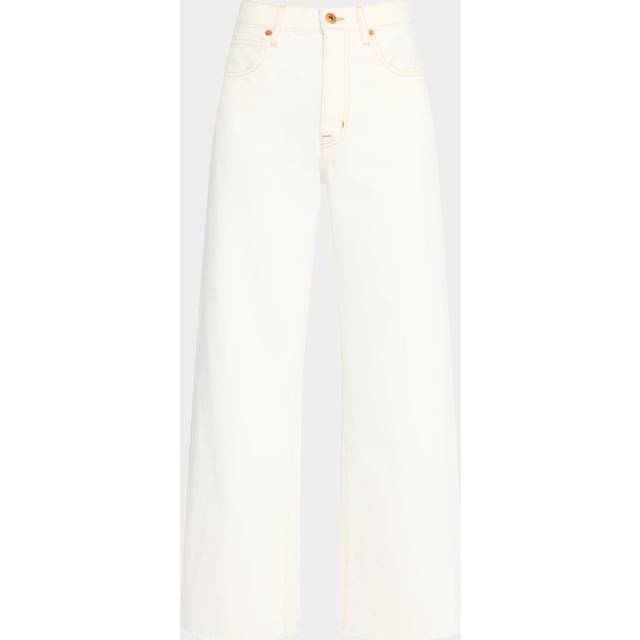 Grace Crop Wide-Leg Jeans - NATURAL WHITE - 24