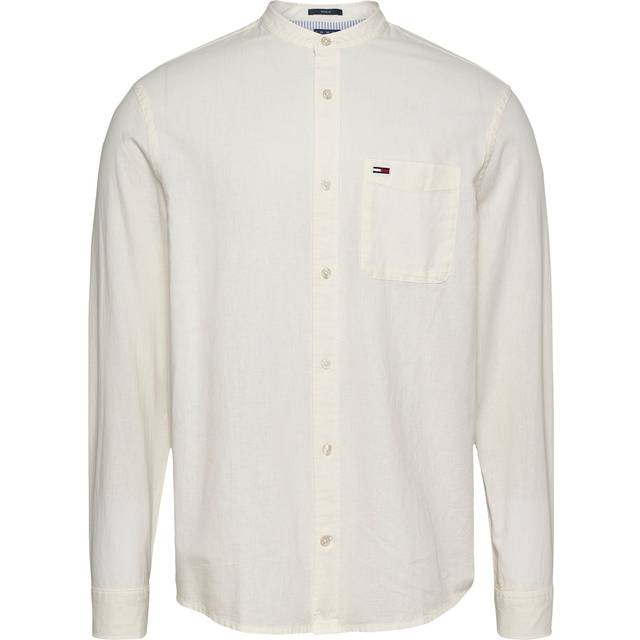 Tommy Jeans for man. DM0DM20876 Shirt Mix off-white (L), Casual, Long sleeve, Organic Cotton, Sustainable