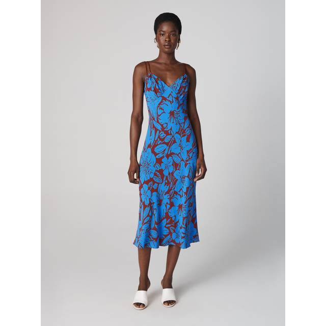 Allegra Dress - Iliad Floral Burgundy - XS