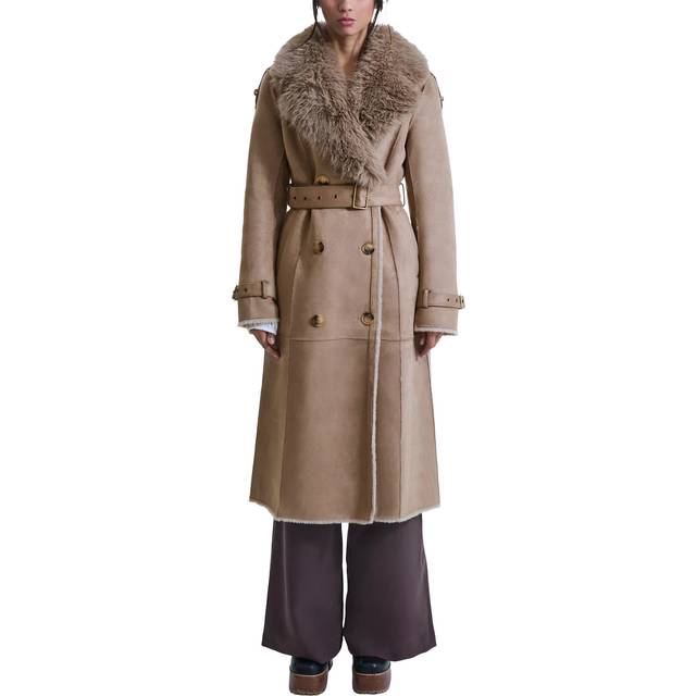 James Lakeland Faux Fur Military Coat