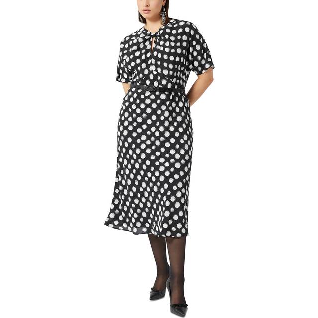 Zuai Spot Silk Dress - Black Pois - Marina Rinaldi is named after the founder's great grandmother, who was incredibly talented at tailoring and inspires the label's clean-cut designs. Each design from its sleek clothing and bold accessories is created with an emphasis on comfort and accentuating your figure.