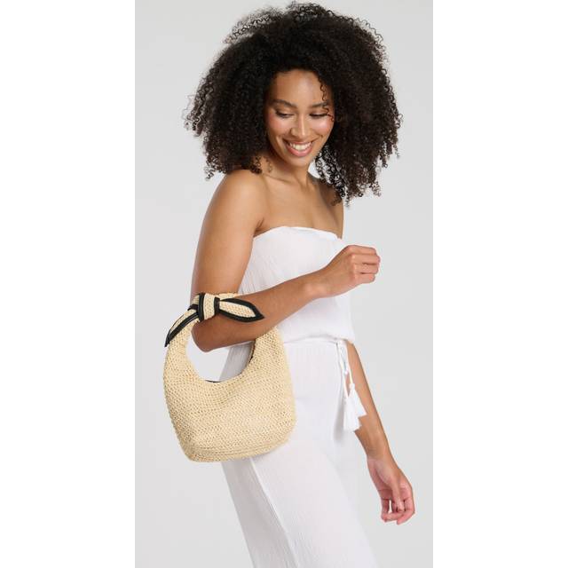 South Beach Cream Bow Tie Mini Clutch Bag New Look