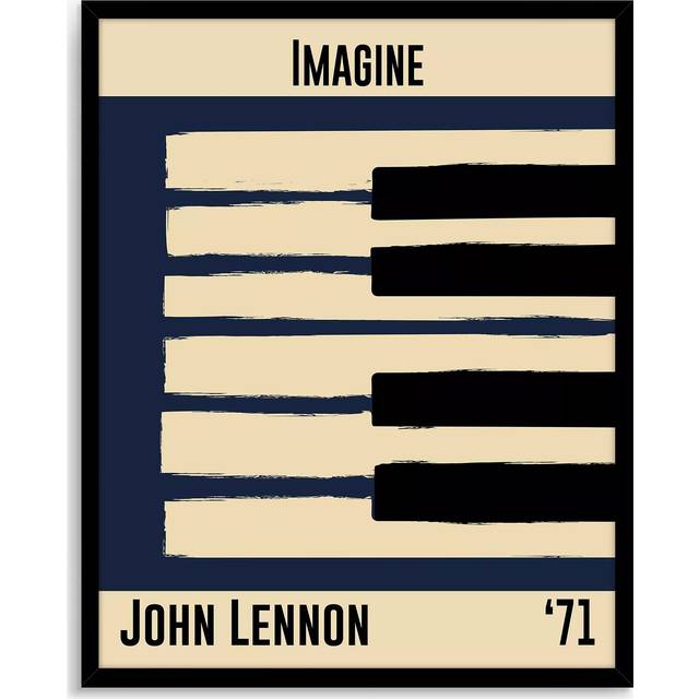 John Lewis Dalston 606 'John Lennon' Framed Print, 52 x 42cm, Multi