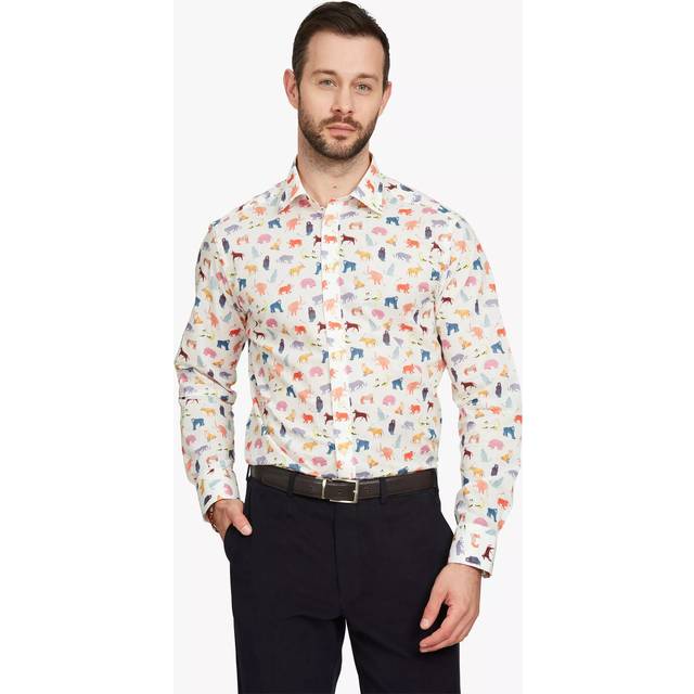 Simon Carter Liberty Fabric Animal Pals Print Cotton Shirt, Multi