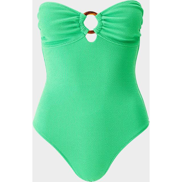Barbuda Bandeau One-Piece Swimsuit - GREEN RIDGES - 12
