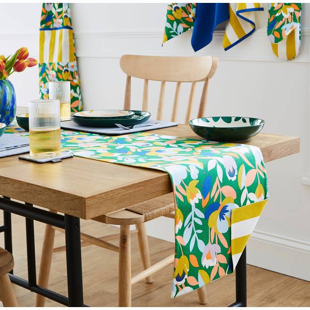 Elements Fieldsley Reversible Table Runner - Blue