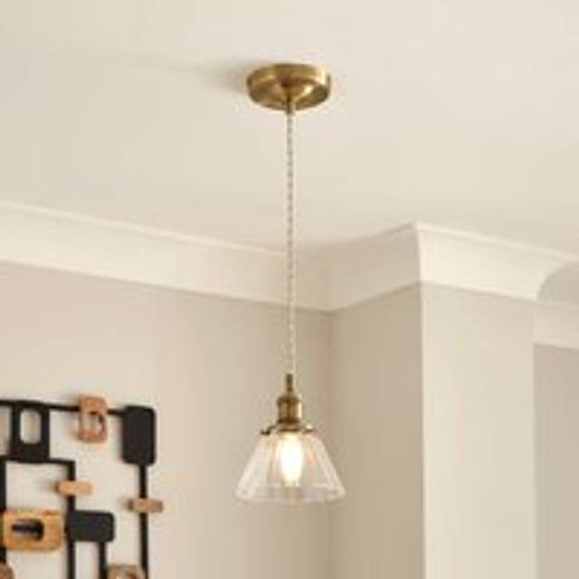 Hayley Art Deco Pendant Light - Clear