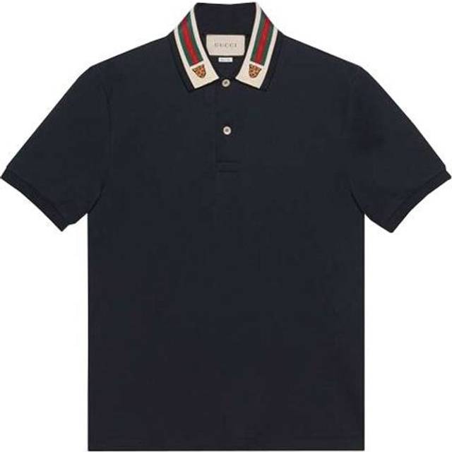 Gucci Stripe Short Sleeve polo Navy Blue 545714-XJAGU-4685 - Dark Blue