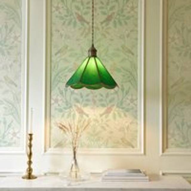 Colette Mid Century Adjustable Pendant Light - Green