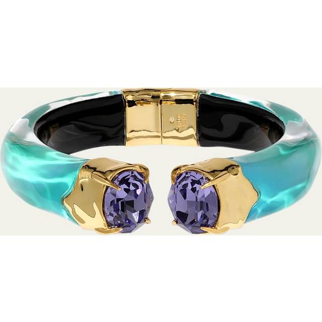Alexis Bittar Bonbon Crystal Lucite Hinge Bracelet- in Mediterranean Opal | Statement Jewelry from Alexis Bittar (One Size)