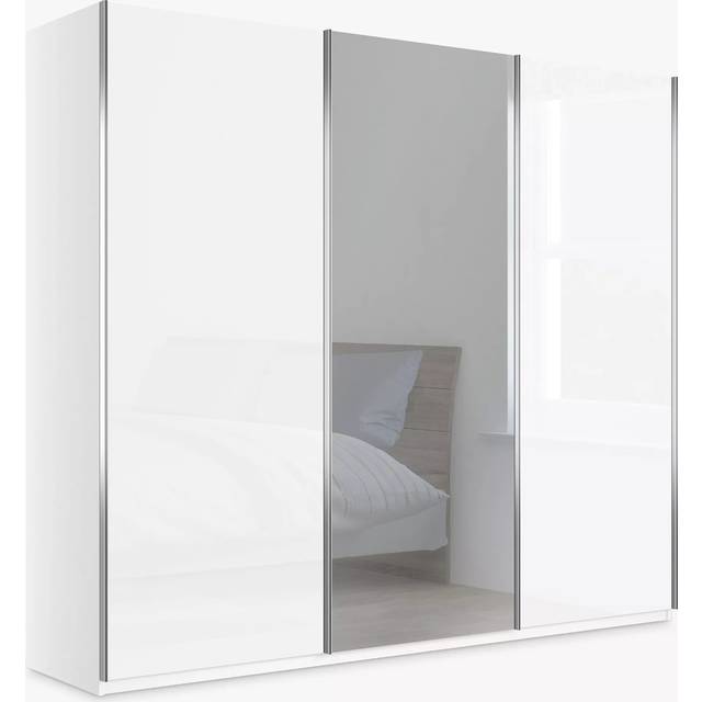 John Lewis Elstra 250cm Wardrobe with Glass and Mirrored Sliding Doors