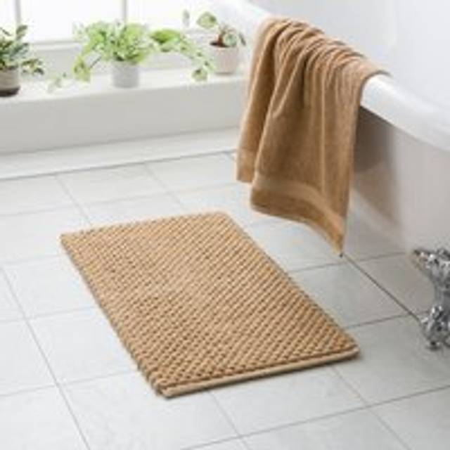 100% Recycled Pebble Bath Mat - Hessian