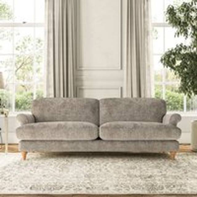 Evie 4 Seater Sofa - Chunky Chenille Mushroom