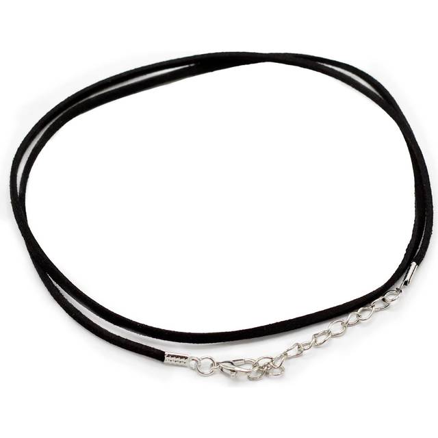 Pendant Cords Faux Leather Pendant Cord 2.5mm x 55cm Black A001