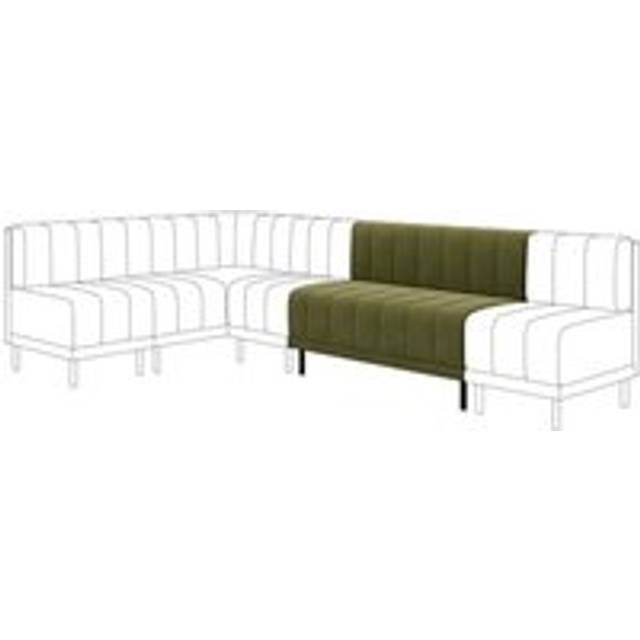 Amali Long Dining Bench, Boucle - Olive