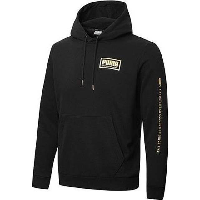 PUMA Holiday Pack Crewneck Hoodie 'Black White' 586351-01 - Black/White - S